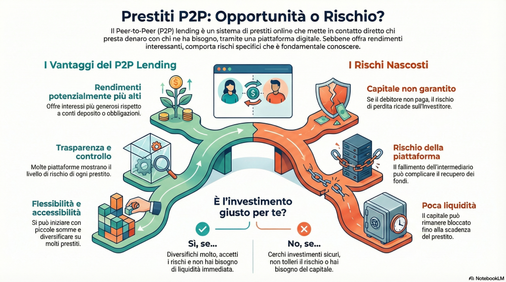 prestare denaro online peer to peer è sicuro - infografica