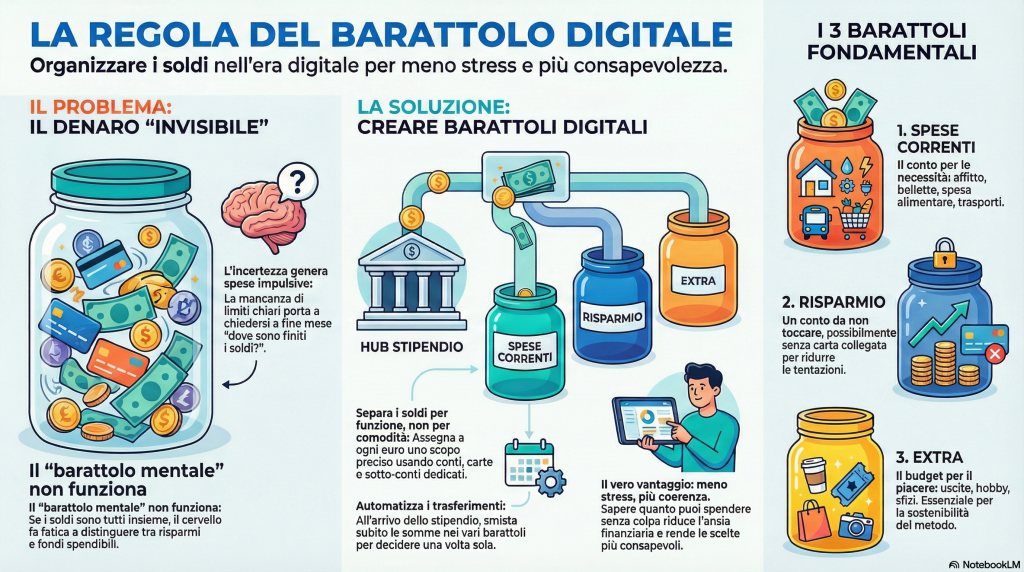 La regola del barattolo digitale - infografica