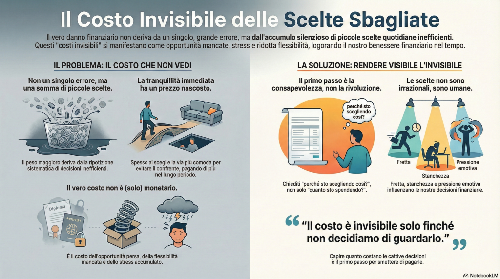 quanto costano le cattive decisioni finanziarie - infografica