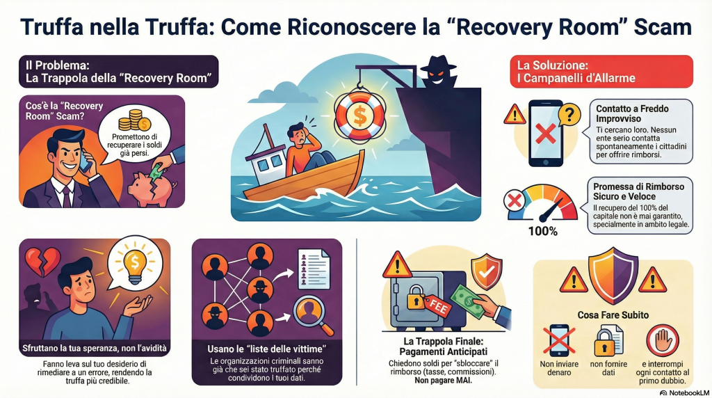 truffa recupero crediti finti studi legali - infografica