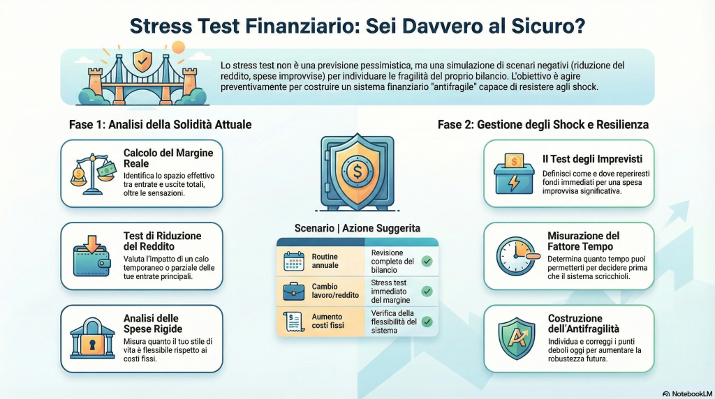 come fare uno stress test delle proprie finanze - infografica